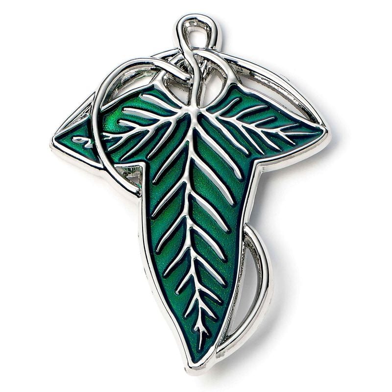 Pin's  de Le Seigneur Des Anneaux - Feuille de Lorien - pour Indifférent - couleur argent - Le Seigneur Des Anneaux