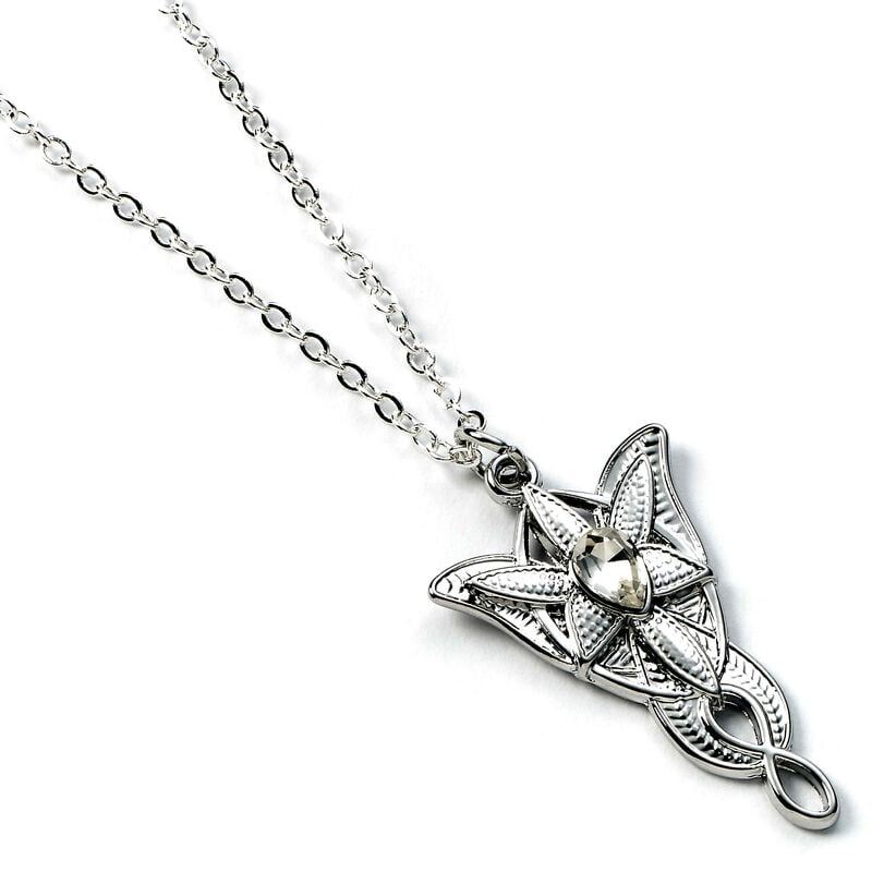 Collier  de Le Seigneur Des Anneaux - L'Étoile Du Soir d'Arwen - pour Femme - couleur argent - Le Seigneur Des Anneaux
