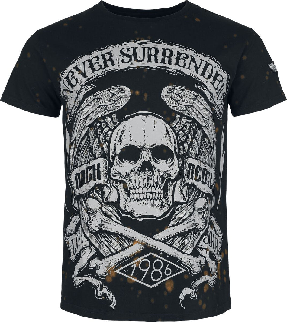T-Shirt Manches courtes  de Rock Rebel by EMP - Skulls & Details - M à XXL - pour Homme - noir - Rock Rebel by EMP