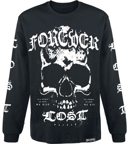 T-shirt manches longues  de Black Blood by Gothicana - Forever Lost - M à XXL - pour Homme - noir - Black Blood by Gothicana