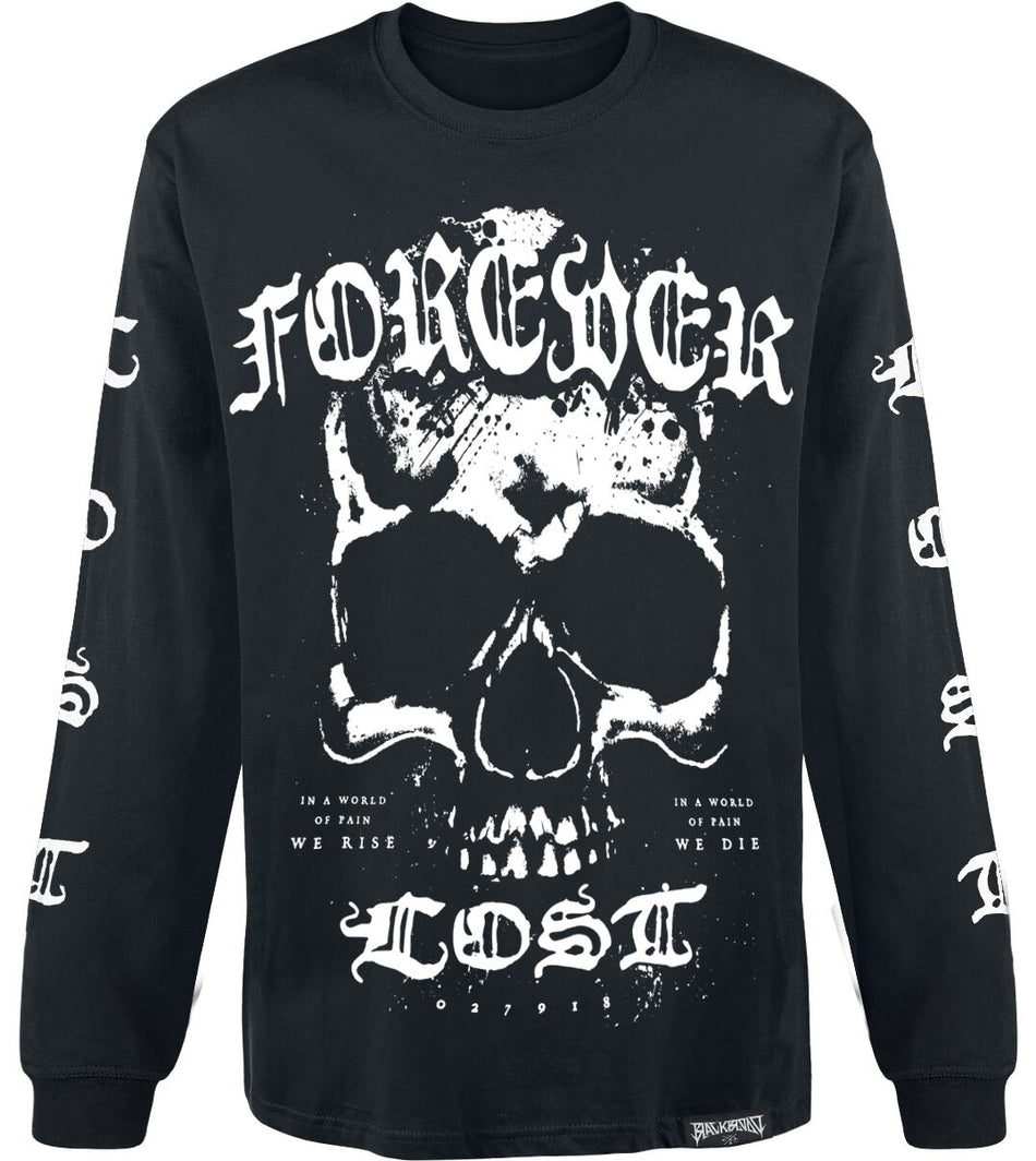 T-shirt manches longues  de Black Blood by Gothicana - Forever Lost - M à XXL - pour Homme - noir - Black Blood by Gothicana