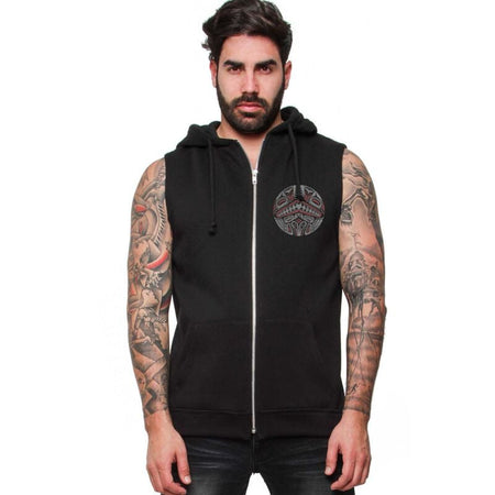Veste  de Outer Vision - Hawaiian Mask - Veste Sans Manches - S à XXL - pour Homme - noir - Outer Vision