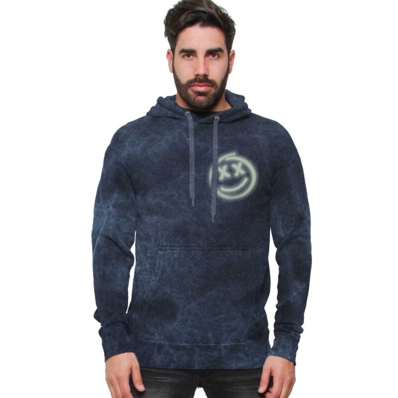 Sweat-shirt à capuche  de Outer Vision - Neon Graffiti - Sweat à Capuche - S à XXL - pour Homme - bleu - Outer Vision