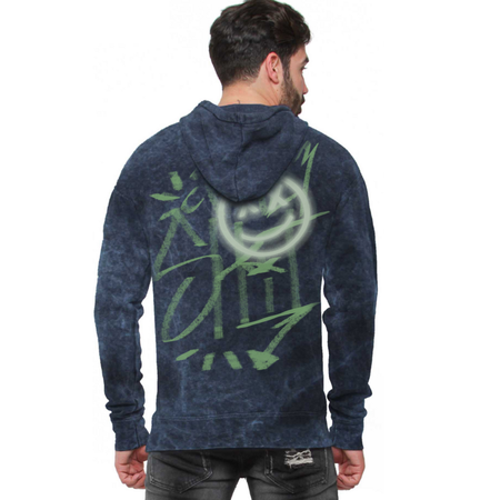 Sweat-shirt à capuche  de Outer Vision - Neon Graffiti - Sweat à Capuche - S à XXL - pour Homme - bleu - Outer Vision - View 2