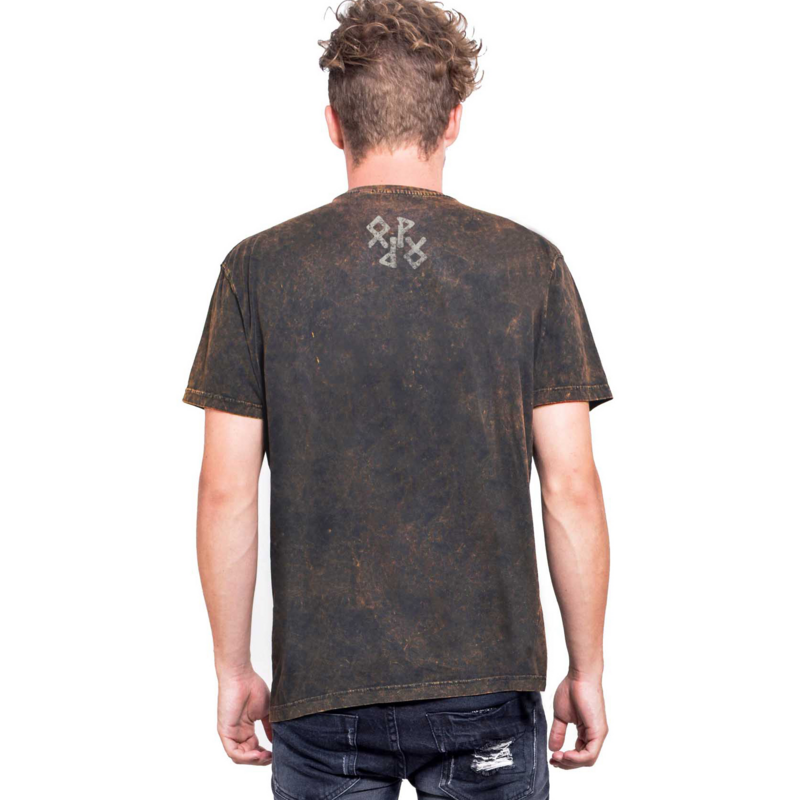 T-Shirt Manches courtes  de Outer Vision - Marteau Bouclier - T-Shirt Homme - S à L - pour Homme - batik - Outer Vision - View 2