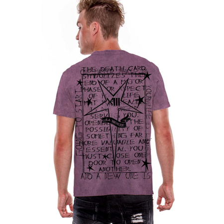 T-Shirt Manches courtes  de Outer Vision - La Morte - T-Shirt Homme - S à 3XL - pour Homme - lilas - Outer Vision - View 2