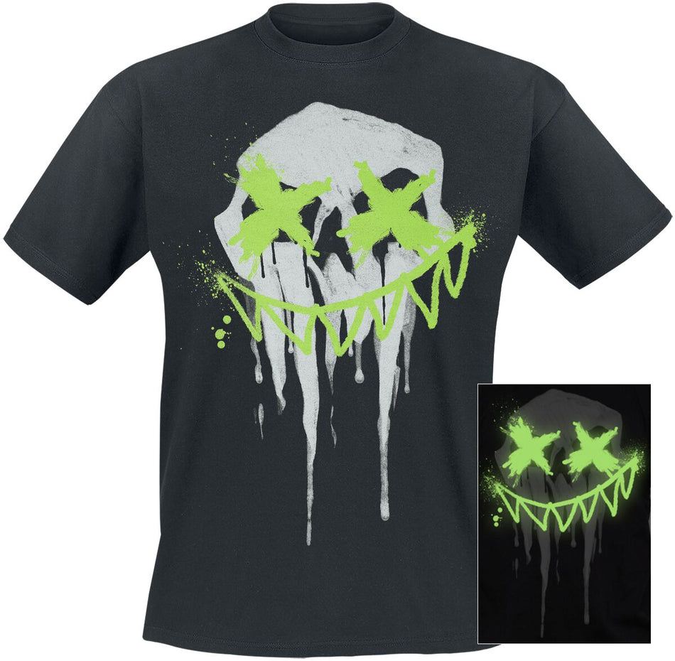 T-Shirt Manches courtes  de Outer Vision - Sharp Smile - T-Shirt - M à XXL - pour Homme - noir - Outer Vision