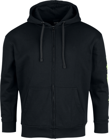 Sweat-shirt zippé à capuche  de Outer Vision - Sharp Smile - Sweat à Capuche Zippé - S à XXL - pour Homme - noir - Outer Vision - View 2