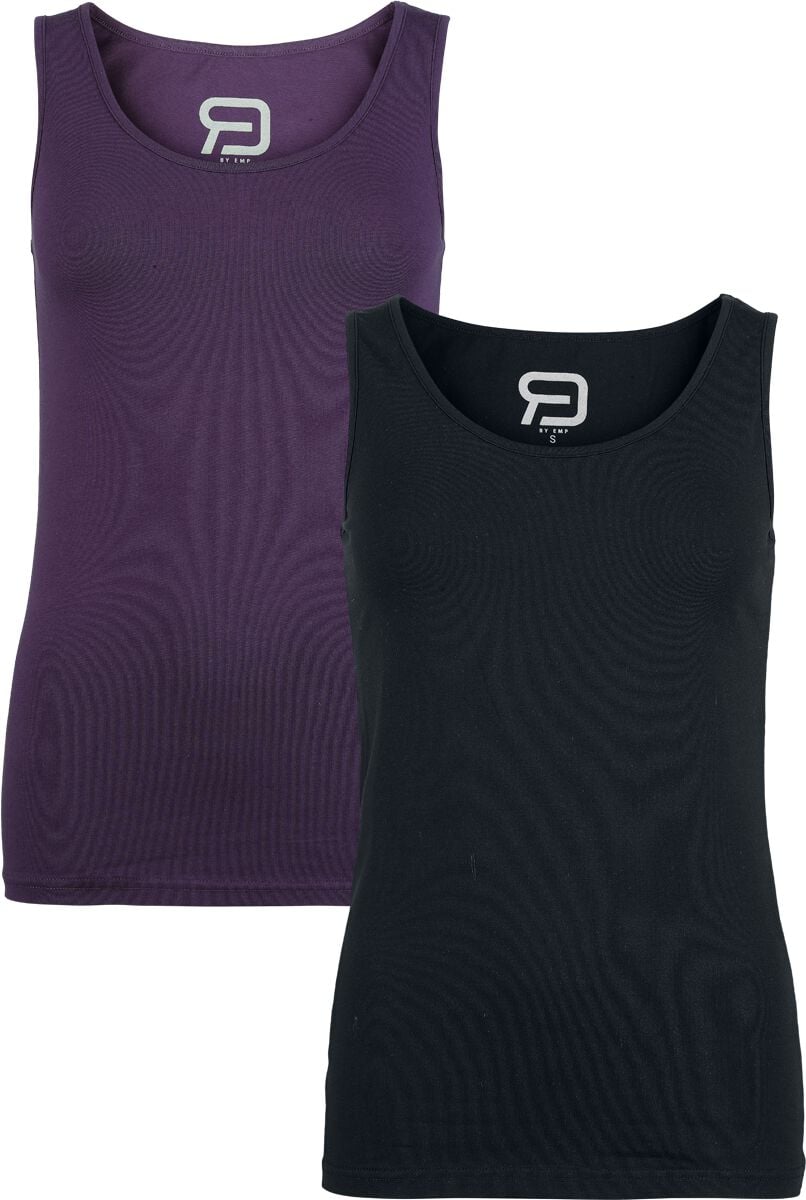 Top  de RED by EMP - Lot De Deux Hauts - S à XXL - pour Femme - noir/lilas - RED by EMP
