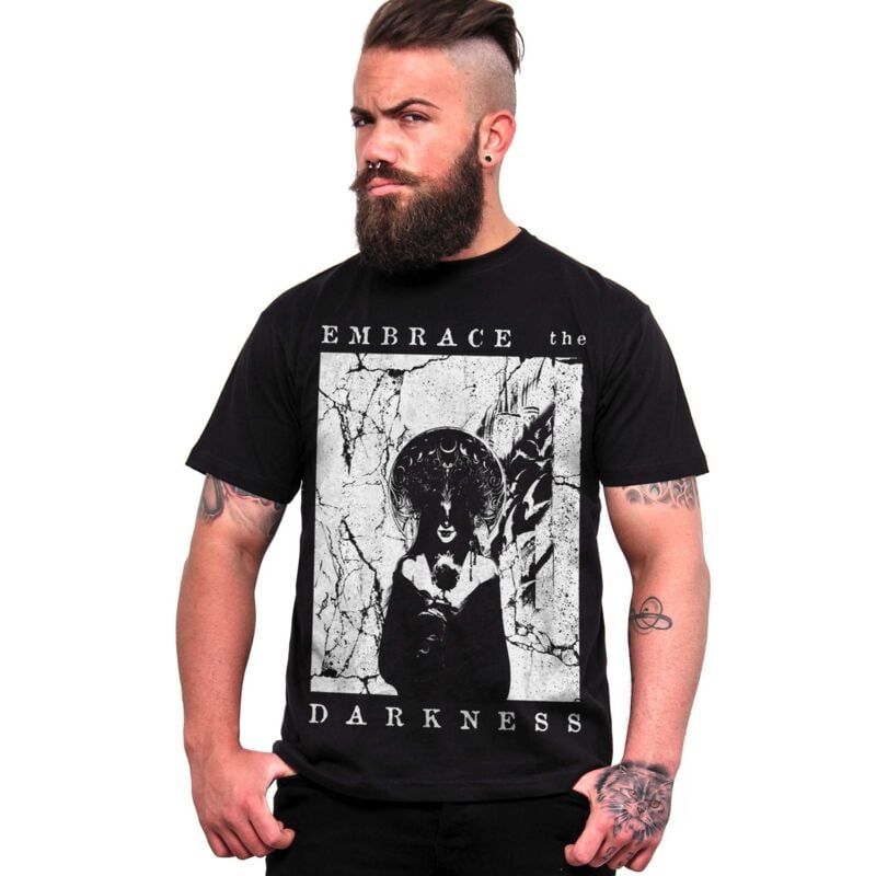 T-Shirt Manches courtes Gothic de Alchemy England - Embrace Darkness - T-Shirt Homme - M à 4XL - pour Homme - noir - Alchemy England