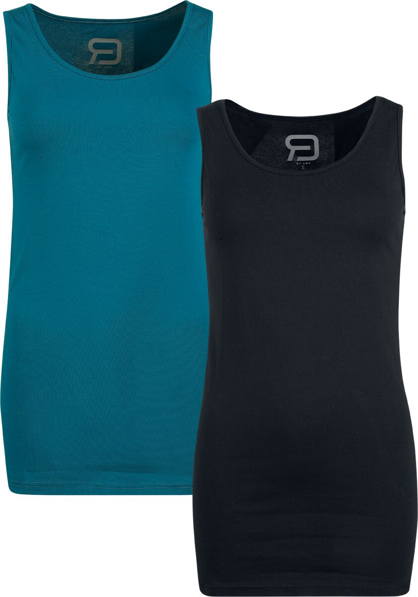 Top  de RED by EMP - S à XXL - pour Femme - noir/pétrole - RED by EMP