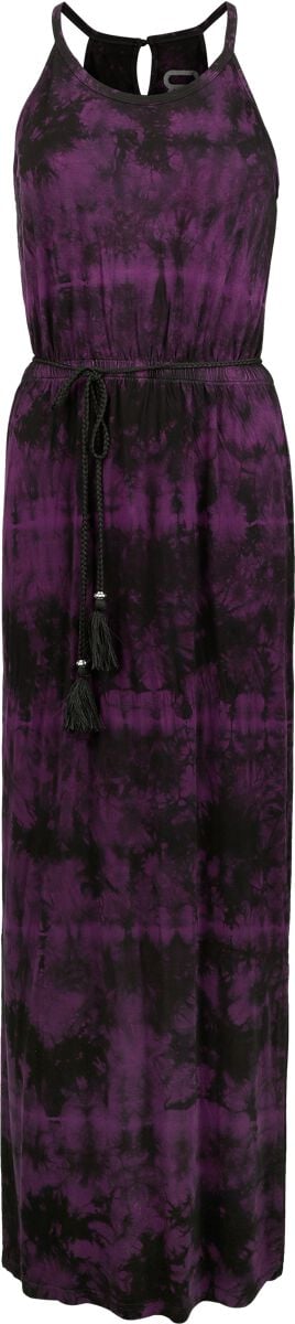 Robe longue  de RED by EMP - S à XXL - pour Femme - noir/lilas - RED by EMP