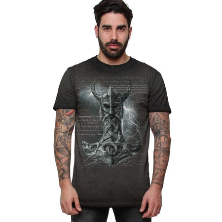 T-Shirt Manches courtes  de Alchemy England - Mjölnir - T-Shirt Homme - S à XXL - pour Homme - noir - Alchemy England