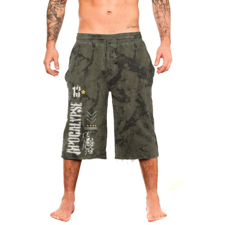 Short Gothic de Alchemy England - Apocalypse - Short Long Homme - S à XXL - pour Homme - kaki - Alchemy England
