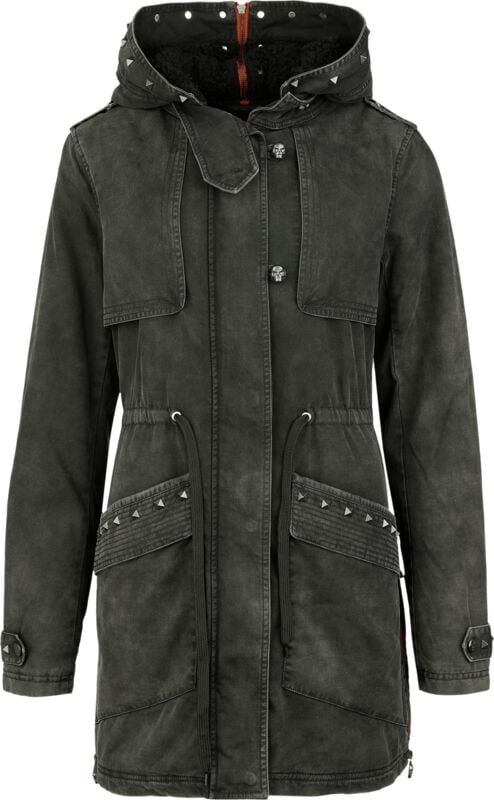 Veste mi-saison  de Rock Rebel by EMP - Rock me hard - S à XXL - pour Femme - gris - Rock Rebel by EMP