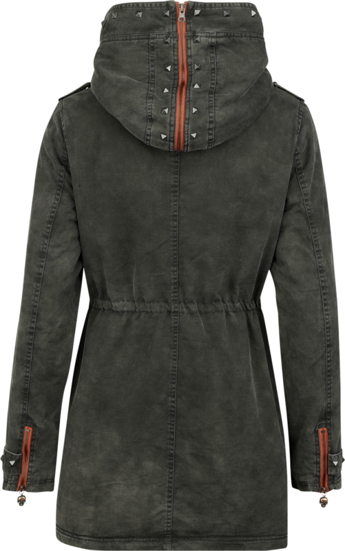 Veste mi-saison  de Rock Rebel by EMP - Rock me hard - S à XXL - pour Femme - gris - Rock Rebel by EMP - View 2
