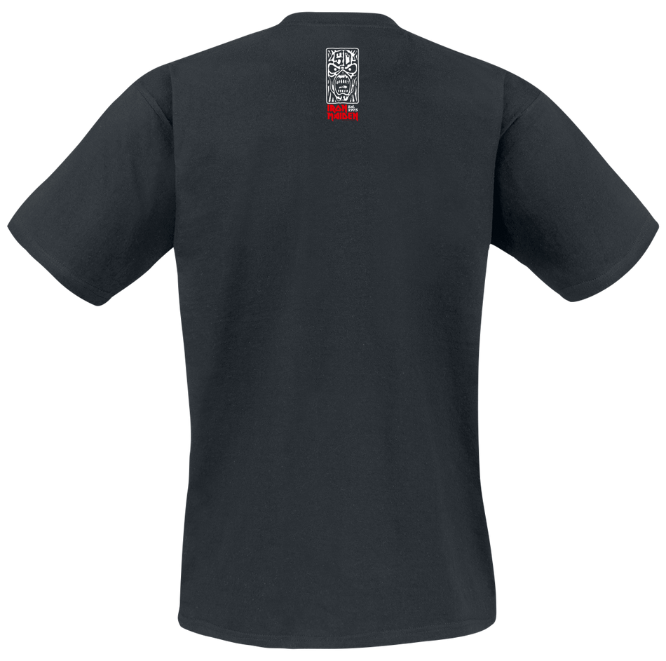 T-Shirt Manches courtes  de Iron Maiden - Portrait Eddie Smoke - S à 4XL - pour Homme - noir - Iron Maiden - View 2