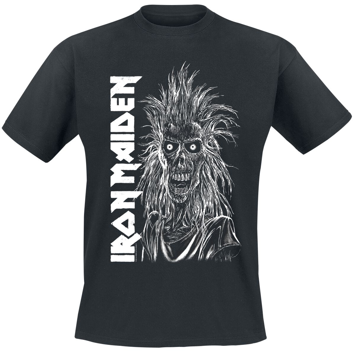 T-Shirt Manches courtes  de Iron Maiden - Eponymous Vertical Logo - S à 4XL - pour Homme - noir - Iron Maiden