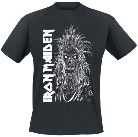 T-Shirt Manches courtes  de Iron Maiden - Eponymous Vertical Logo - S à 4XL - pour Homme - noir - Iron Maiden