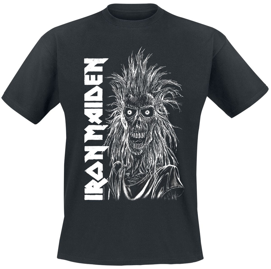T-Shirt Manches courtes  de Iron Maiden - Eponymous Vertical Logo - S à 4XL - pour Homme - noir - Iron Maiden