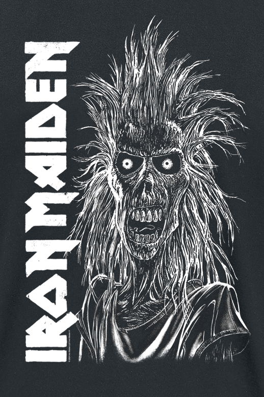 T-Shirt Manches courtes  de Iron Maiden - Eponymous Vertical Logo - S à 4XL - pour Homme - noir - Iron Maiden - View 2