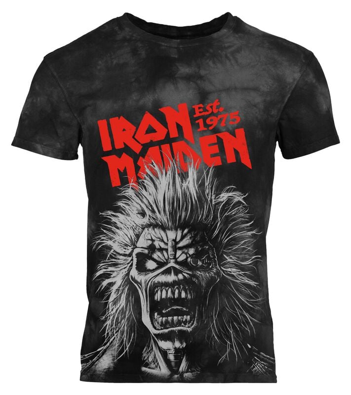 T-Shirt Manches courtes  de Iron Maiden - Jumbo Scream Head - S à 4XL - pour Homme - noir/gris - Iron Maiden