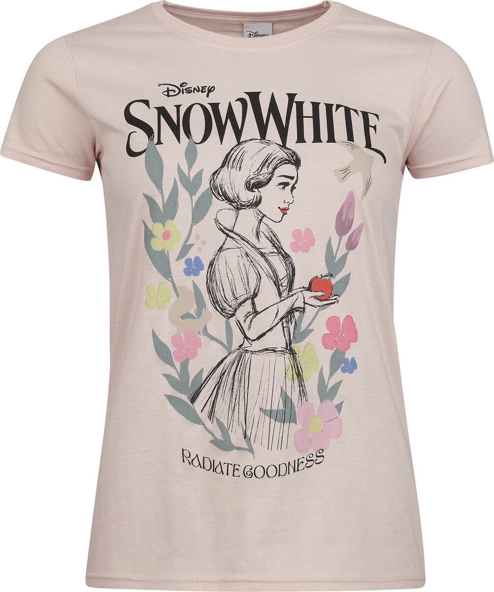 T-Shirt Manches courtes Disney de Blanche-Neige Et les Sept Nains - Radiate Godness - S à XXL - pour Femme - rose clair - Blanche-Neige Et les Sept Nains