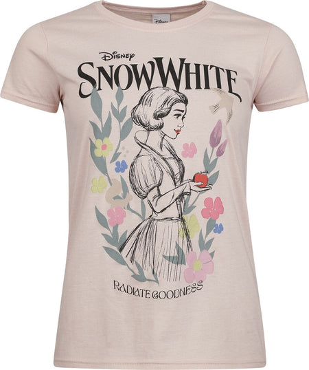 T-Shirt Manches courtes Disney de Blanche-Neige Et les Sept Nains - Radiate Godness - S à XXL - pour Femme - rose clair - Blanche-Neige Et les Sept Nains