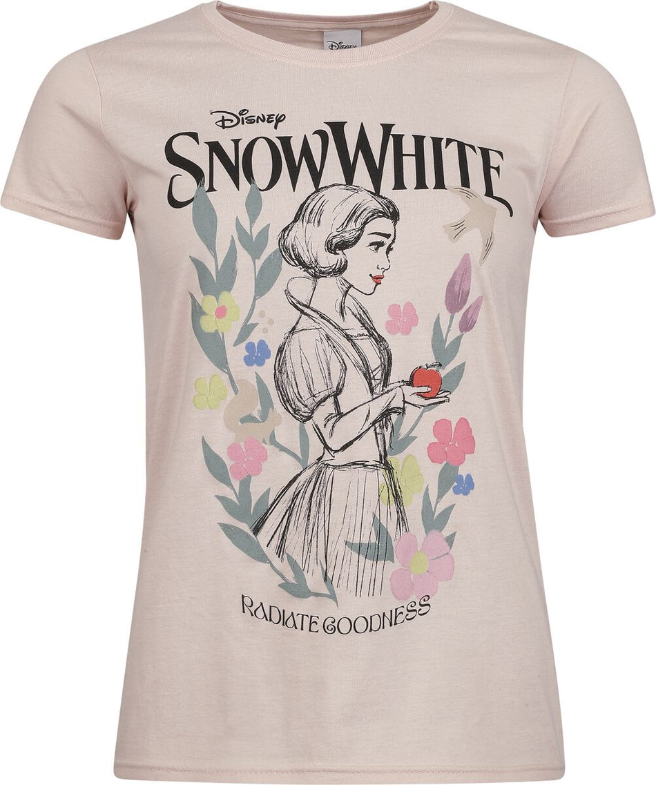 T-Shirt Manches courtes Disney de Blanche-Neige Et les Sept Nains - Radiate Godness - S à XXL - pour Femme - rose clair - Blanche-Neige Et les Sept Nains