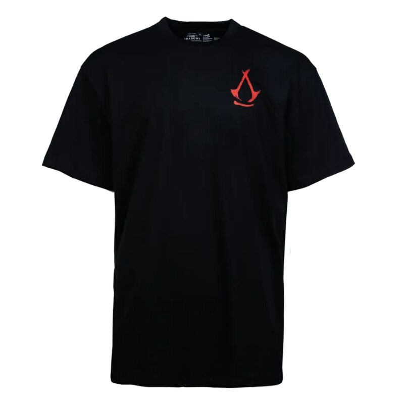 T-Shirt Manches courtes Gaming de Assassin's Creed - Shadows Crest - Oversize - S à XXL - pour Homme - noir - Assassin's Creed