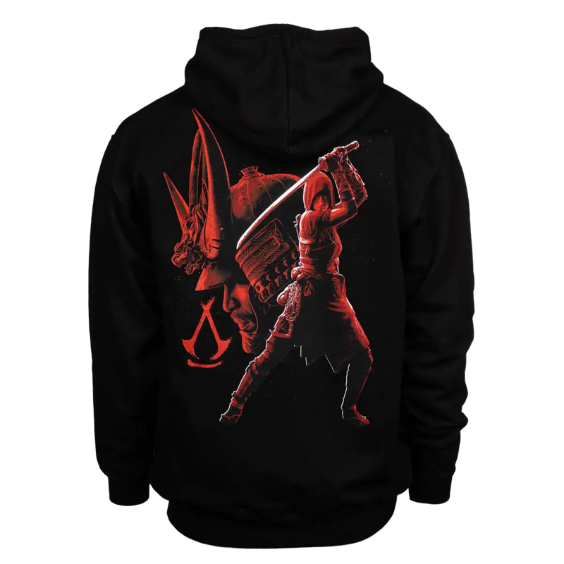 Sweat-shirt zippé à capuche Gaming de Assassin's Creed - Shadows - S à XXL - pour Homme - noir - Assassin's Creed - View 2