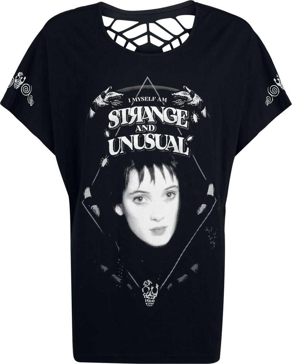 T-Shirt Manches courtes  de Beetlejuice - Strange and Unusual - Oversize - S à XXL - pour Femme - noir - Beetlejuice