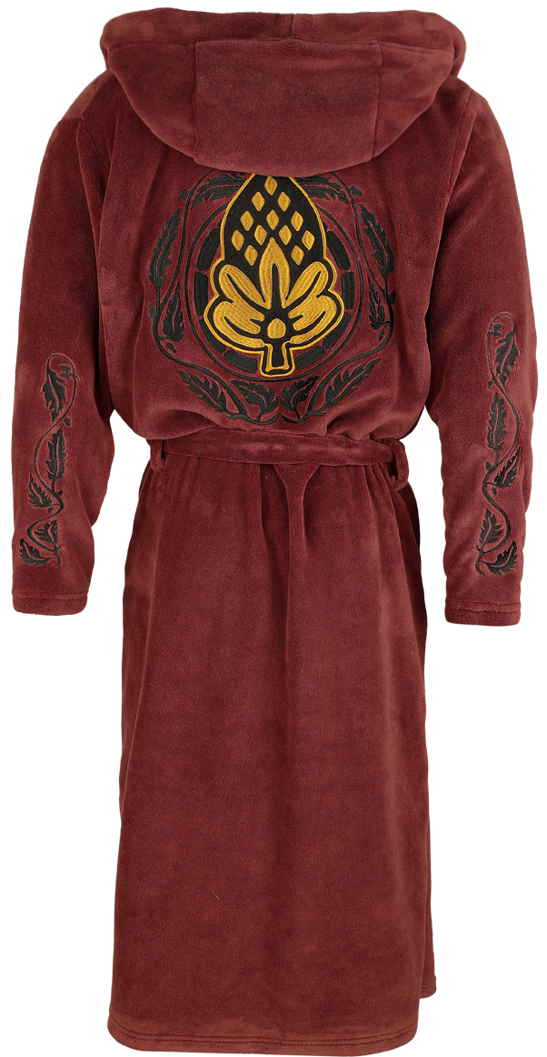 Robe de Chambre  de Le Seigneur Des Anneaux - Le Hobbit - Bilbo - L-XL à XXL-3XL - pour Homme - rouge foncé - Le Seigneur Des Anneaux - View 2