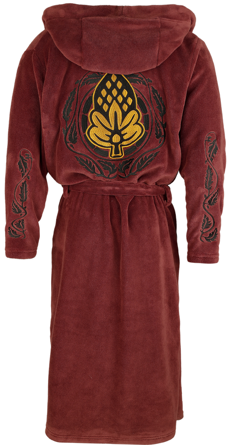 Robe de Chambre  de Le Seigneur Des Anneaux - Le Hobbit - Bilbo - L-XL à XXL-3XL - pour Homme - rouge foncé - Le Seigneur Des Anneaux - View 2