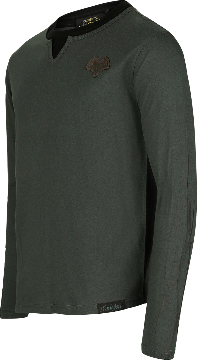 T-shirt manches longues  de Le Seigneur Des Anneaux - Le Hobbit - Collection Mirkwood - S à XXL - pour Homme - vert foncé - Le Seigneur Des Anneaux - View 2