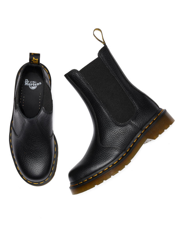 Bottes de motard  de Dr. Martens - 2976 Hi Chelsea Boot - EU36 à EU37 - pour Femme - noir - Dr. Martens - View 2
