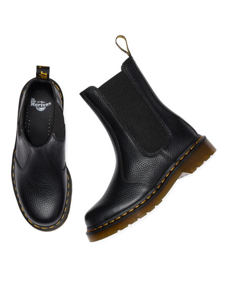 Bottes de motard  de Dr. Martens - 2976 Hi Chelsea Boot - EU36 à EU37 - pour Femme - noir - Dr. Martens - View 2