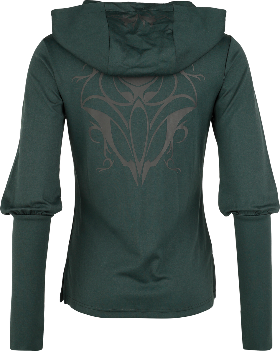 T-shirt manches longues  de Le Seigneur Des Anneaux - Le Hobbit - Collection Mirkwood - S à XXL - pour Femme - vert foncé - Le Seigneur Des Anneaux - View 2
