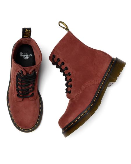 Bottes de motard  de Dr. Martens - 1460 Pascal - Russet Red Milled Nubuck MB - EU36 à EU40 - pour Femme - rouille - Dr. Martens - View 2