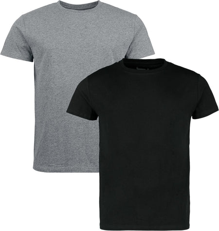 T-Shirt Manches courtes  de RED by EMP - T-Shirts - Lot de 2 - S à XXL - pour Homme - noir/gris foncé - RED by EMP