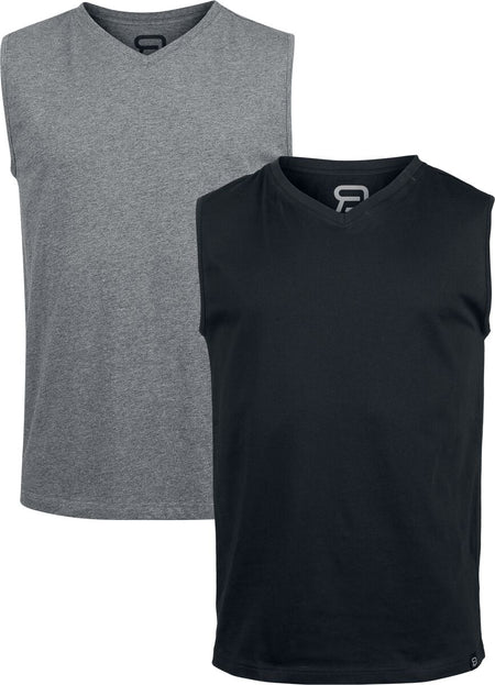 Débardeur  de RED by EMP - Lot de 2 Débardeurs - S à XXL - pour Homme - noir/gris foncé - RED by EMP