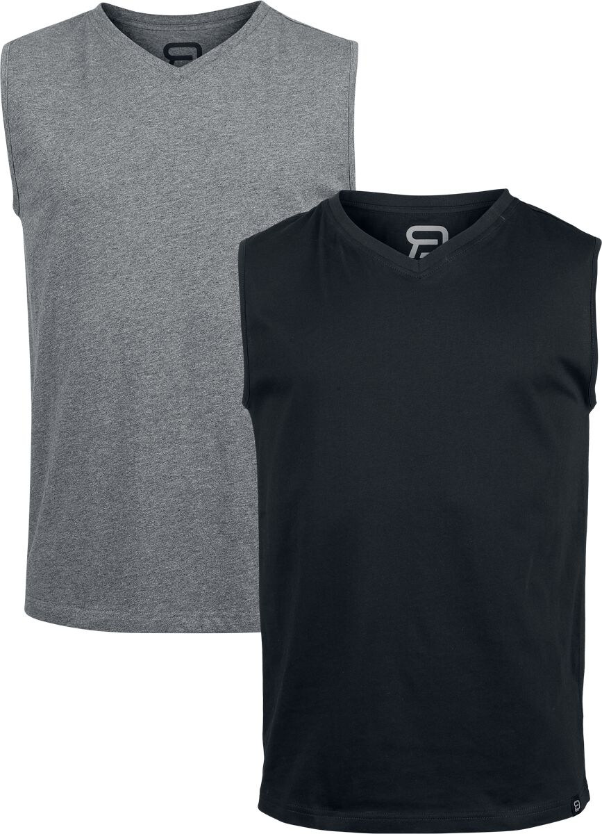 Débardeur  de RED by EMP - Lot de 2 Débardeurs - S à XXL - pour Homme - noir/gris foncé - RED by EMP