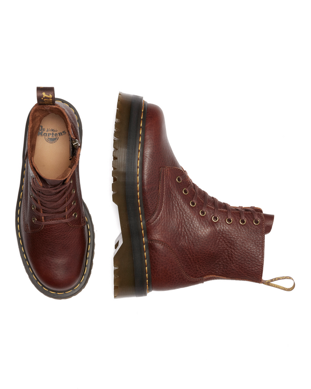 Bottes de motard  de Dr. Martens - Jadon - Cashew Ambassador - EU36 à EU40 - pour Femme - marron - Dr. Martens - View 2