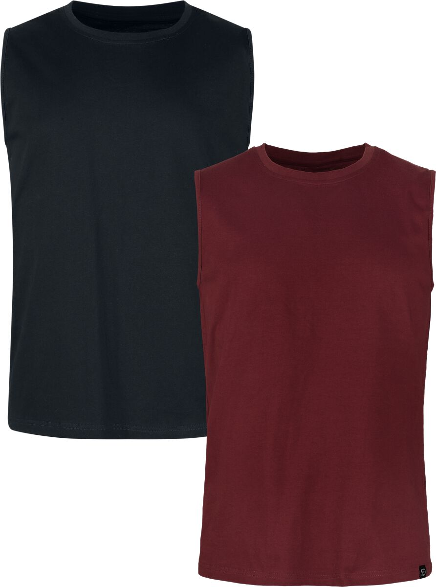 Débardeur  de RED by EMP - T-Shirts - Lot de 2 - M - pour Homme - noir/bordeaux - RED by EMP