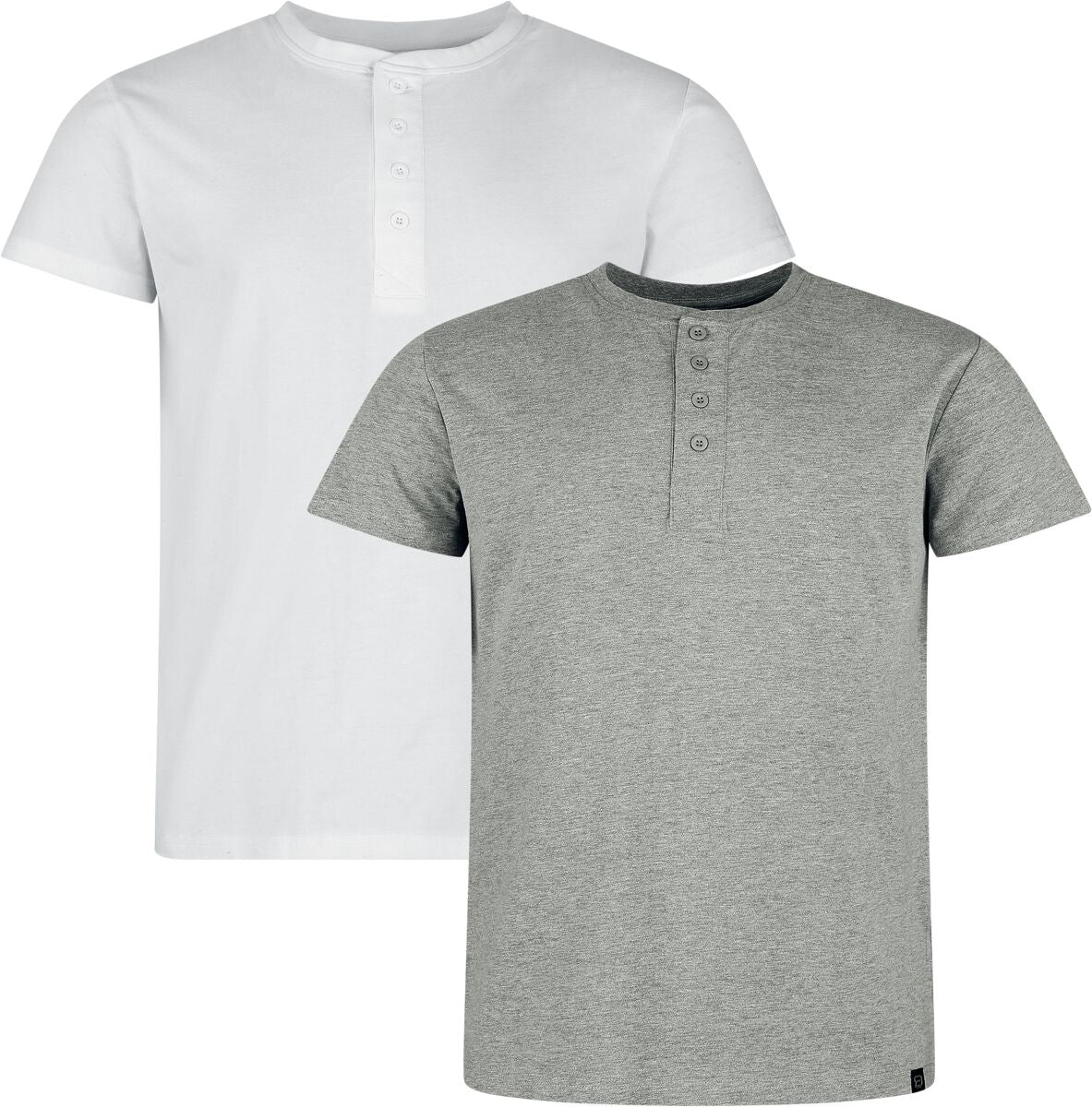T-Shirt Manches courtes  de RED by EMP - T-Shirts - Lot de 2 - S à XXL - pour Homme - blanc/gris - RED by EMP