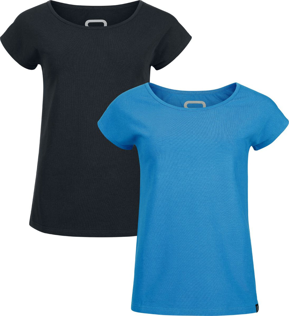 T-Shirt Manches courtes  de RED by EMP - T-Shirts (Lot de 2) - S à XXL - pour Femme - noir/bleu - RED by EMP