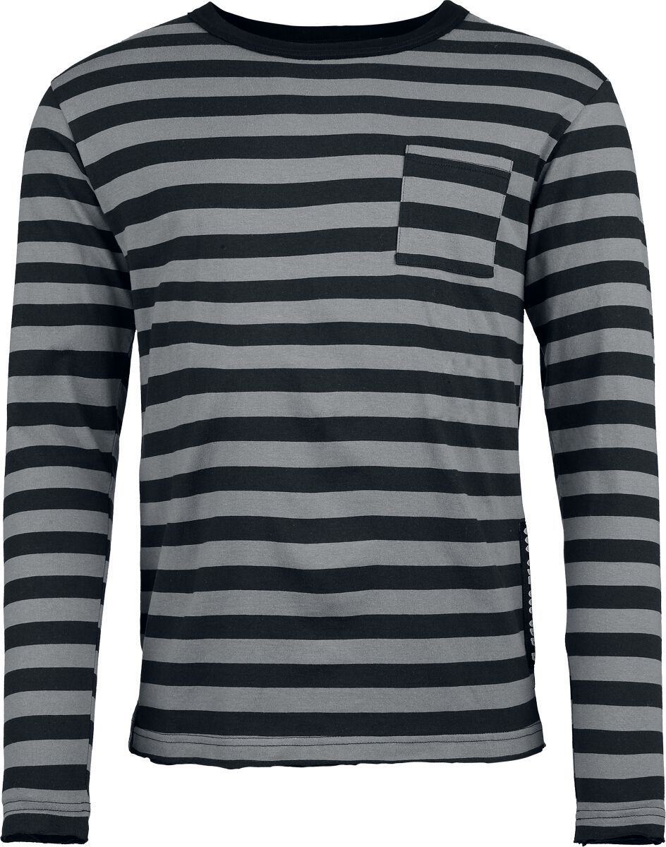 T-shirt manches longues  de Beetlejuice - It's Show Time! - S à XXL - pour Homme - gris/noir - Beetlejuice