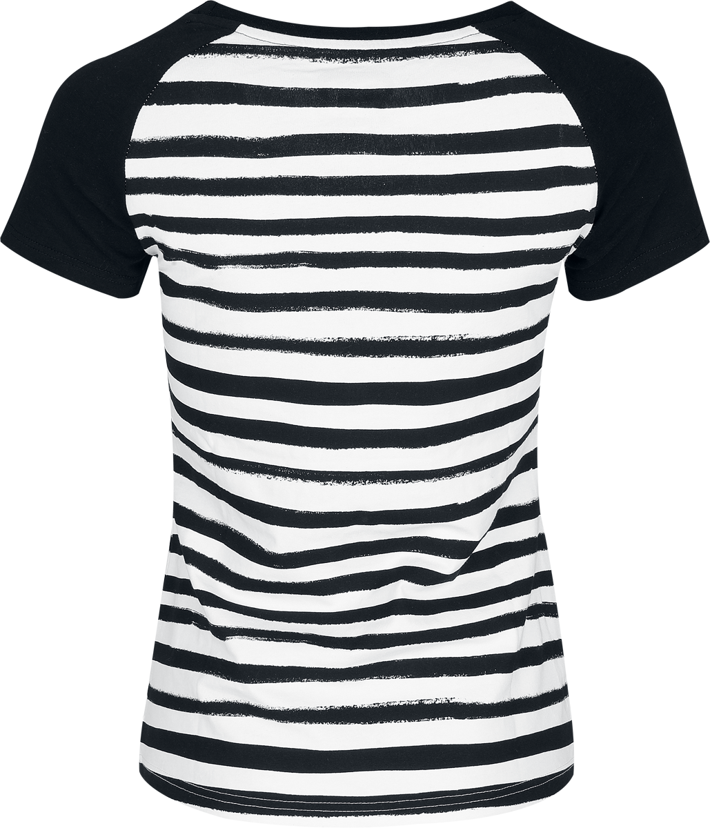 T-Shirt Manches courtes  de RED by EMP - S à XXL - pour Femme - noir/blanc - RED by EMP - View 2