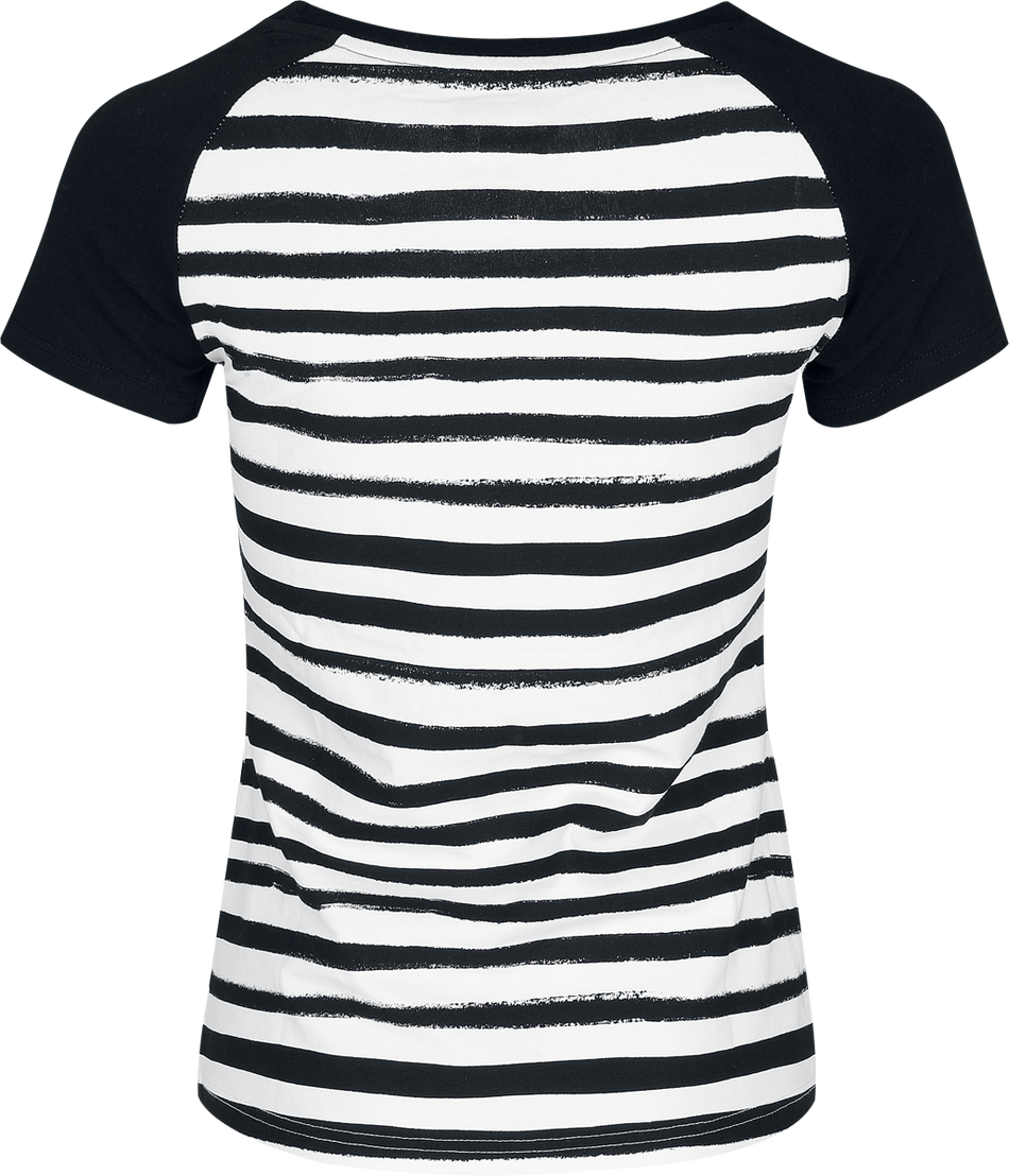T-Shirt Manches courtes  de RED by EMP - S à XXL - pour Femme - noir/blanc - RED by EMP - View 2