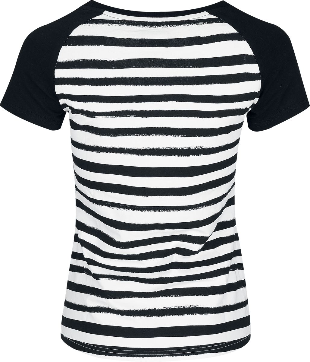 T-Shirt Manches courtes  de RED by EMP - S à XL - pour Femme - noir/blanc - RED by EMP - View 2